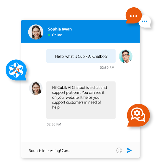Cubik Ai Chatbot powered by Dialogflow